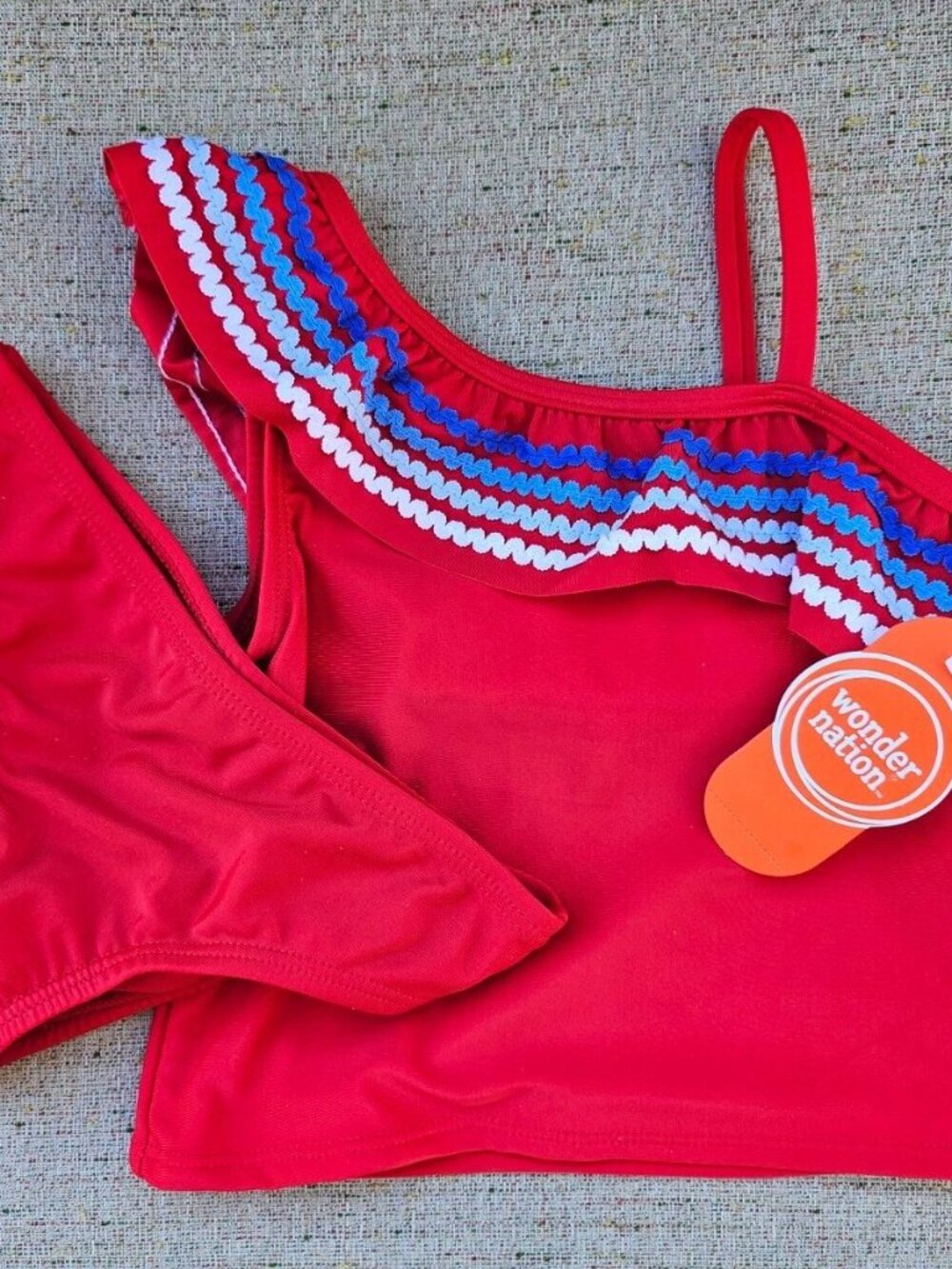 Wonder Nation Toddler Girls Swimsuit Ruffle Tankini Swim Set 2-Piece Size 4T NWT - Picture 6 of 12